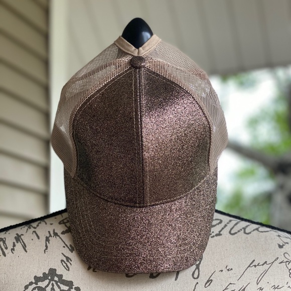 C.C. Boutique Accessories - 🌺Cute Glittery Bronze C.C. Cap🌺